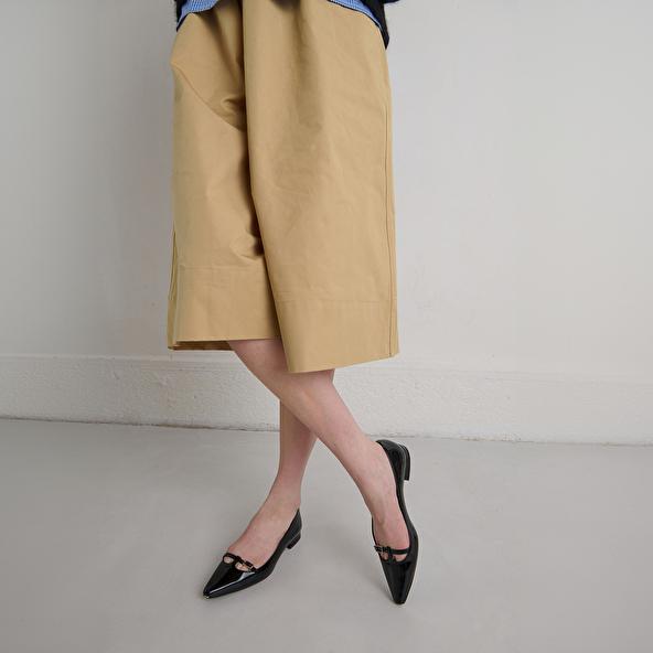 jonak Ballerines à bouts pointus et boucles aj in black patent DANTE