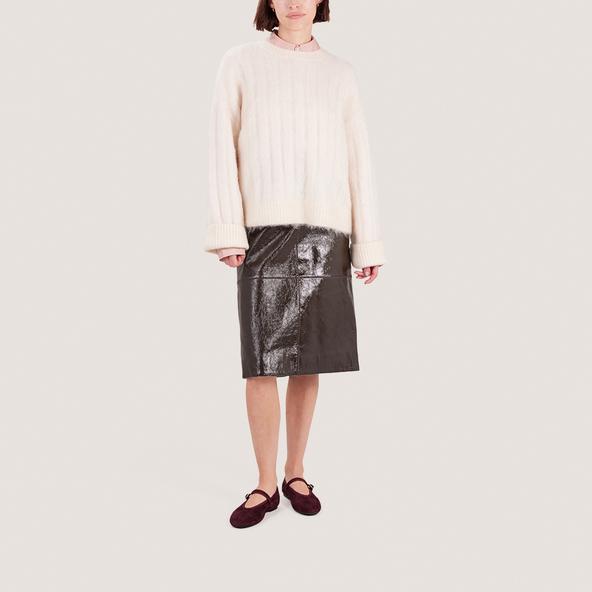 Jonak Ballet Flats With Straps And Adjustable Buckles In Burgundy Velvet DEESSE