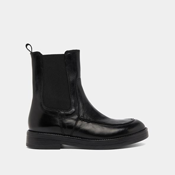 Jonak Boots à élastiques Larges In Black Leather ALLAN