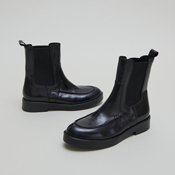 Jonak Boots à élastiques Larges In Black Leather ALLAN