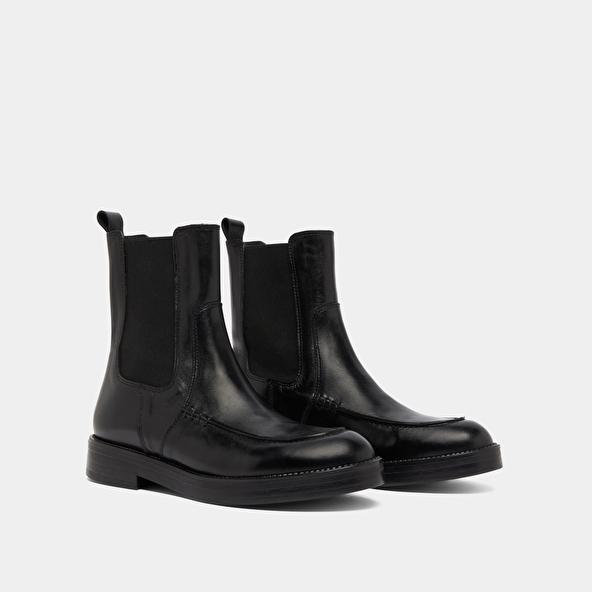 Jonak Boots à élastiques Larges In Black Leather ALLAN