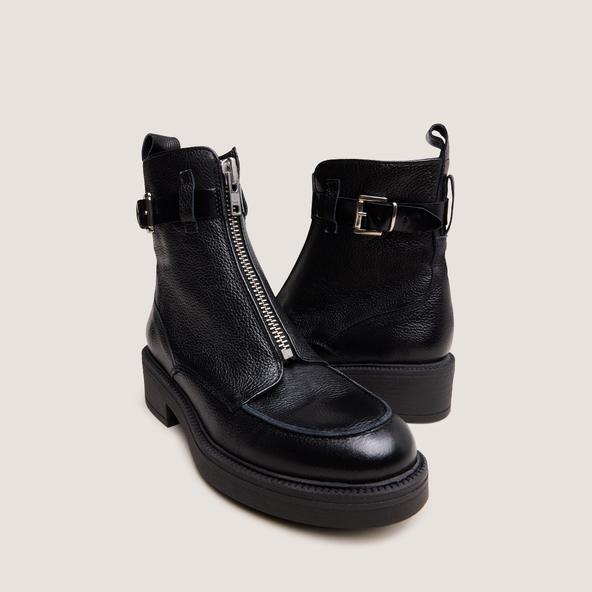 Jonak Boots à Fermetures éclairs In Grained Leather And Black Leather ARIO