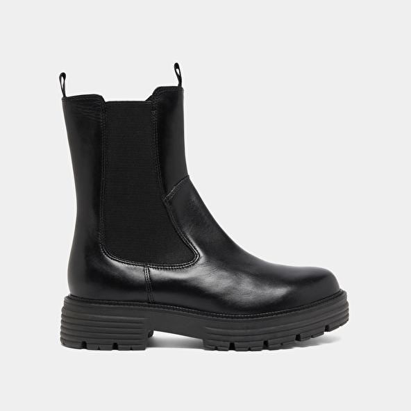 Jonak Boots à Semelles Crantées In Black Leather ANTONELLE