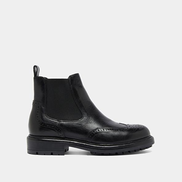 Jonak Boots à Semelles Crantées In Black Leather CELIA