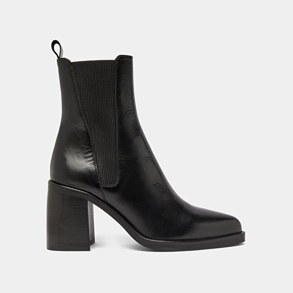 Jonak Boots à Talons Hauts Et élastiques In Black Leather DISCO