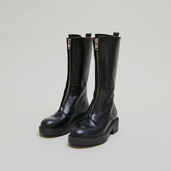 Jonak Bottes à élastiques In Black Distressed Leather ALEP