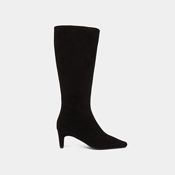 Jonak Bottes à Talons Et Bouts Pointus In Black Suede DANOU