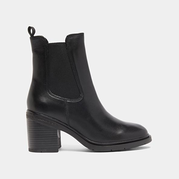 Jonak Bottines à élastiques Et Bouts Arrondis In Black Leather ATILA