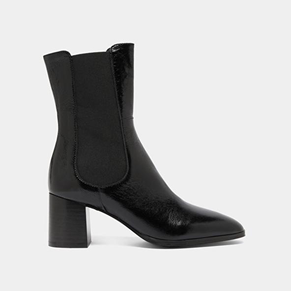 Jonak Bottines à élastiques In Black Shiny Leather DUCHA