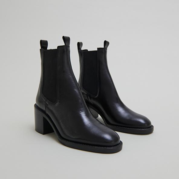 Jonak Bottines à Talons Et élastiques In Black Leather BERTILLE