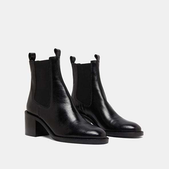 Jonak Bottines à Talons Et élastiques In Black Leather BERTILLE