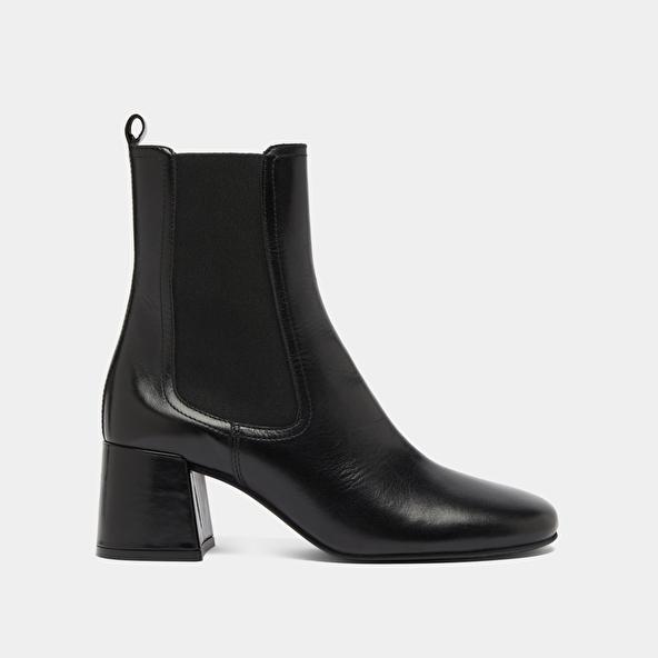 Jonak Bottines à Talons Et élastiques In Black Leather DENON