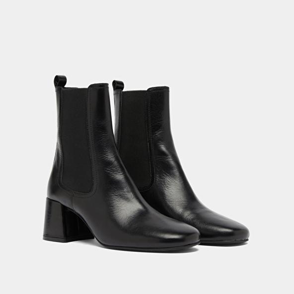 Jonak Bottines à Talons Et élastiques In Black Leather DENON