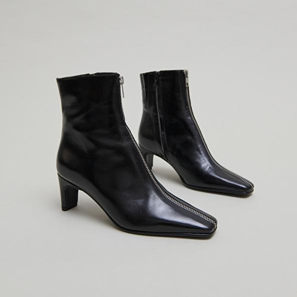 Jonak Bottines à Talons Et Fermetures éclairs In Black Leather DANZA