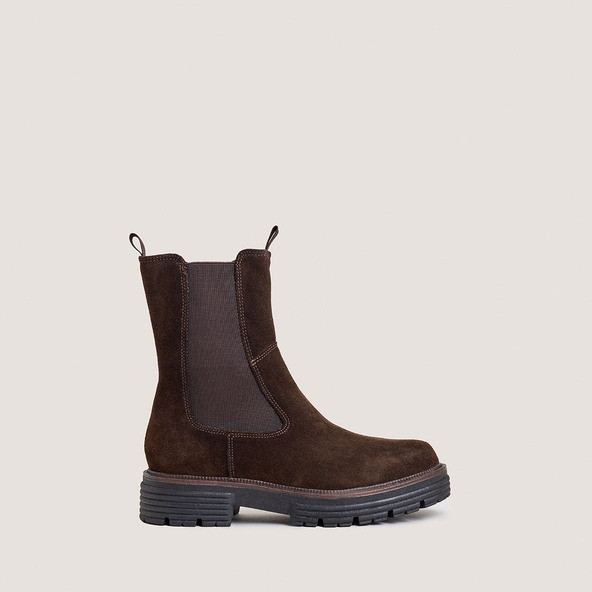 jonak Chelsea boots in brown split leather ANTONELLE