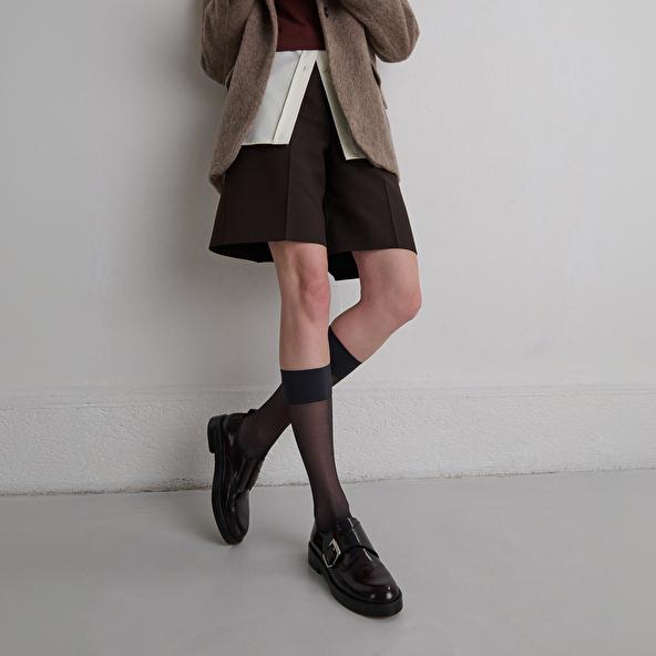 jonak Derbies à boucles ajustables in burgundy glazed leather ARCHIBALD