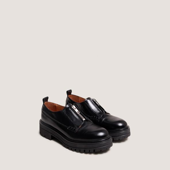 jonak Derbies à fermetures éclairs et semelles in black leather ANTALYA jonak Derbies à fermetures éclairs et semelles in black leather ANTALYA