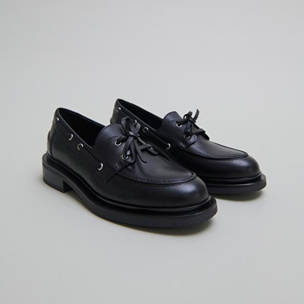 Jonak Derbies à Lacets épais In Black Leather PAOLO