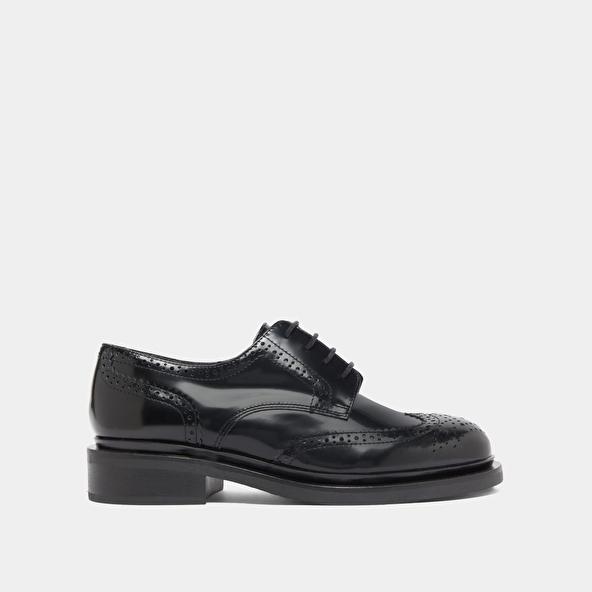 Jonak Derbies Ajourées In Black Glazed Leather DUERMO