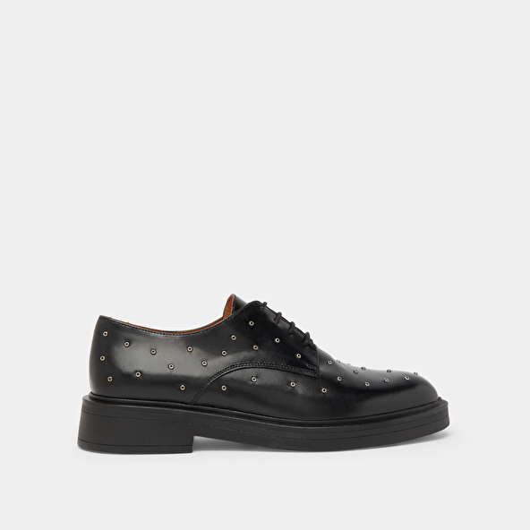 Jonak Derbies With Silver Details In Black Leather ABEILLE