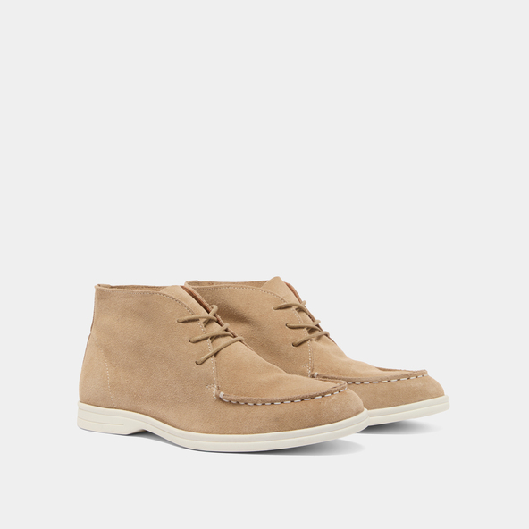 Jonak Derbies With Topstitching In Beige Crust OLYMPE