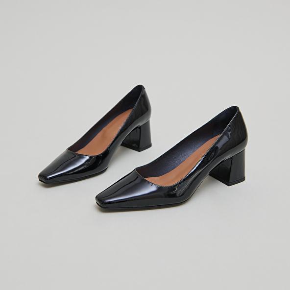 jonak Escarpins à talons recouverts in black patent DULINA