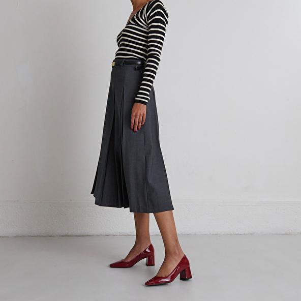 Jonak Escarpins à Talons Recouverts In Carmine Red Patent DULINA