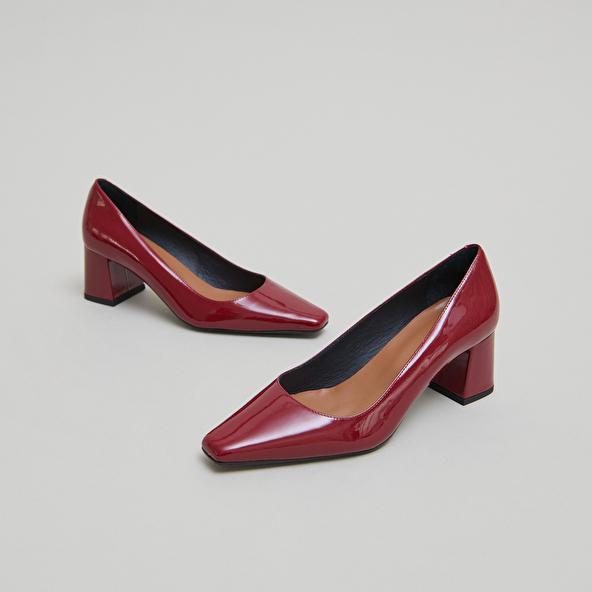 jonak Escarpins à talons recouverts in carmine red patent DULINA