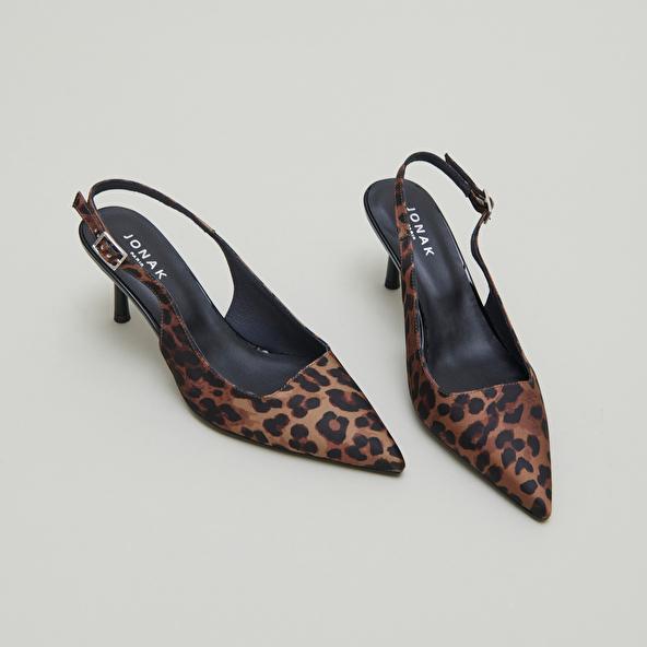 jonak Escarpins slingbacks in leopard print DIAMANTUS