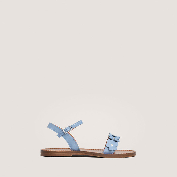 jonak Flower sandals - Capsule Mini in blue jeans varnish ANOUCHKA
