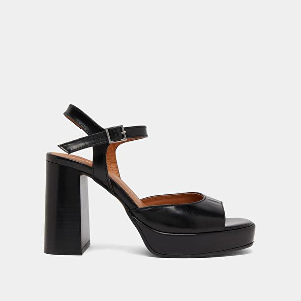 Jonak High-heeled Sandals And Platforms In Black Leather BAMBA