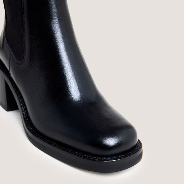 Jonak Ankle Boots With Heel In Black Leather BEACH