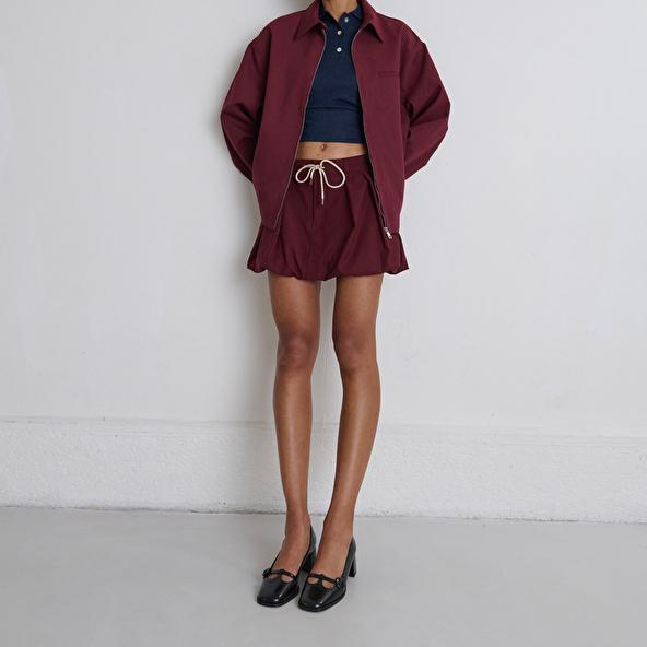 jonak Babies à talons in black glazed leather DEB