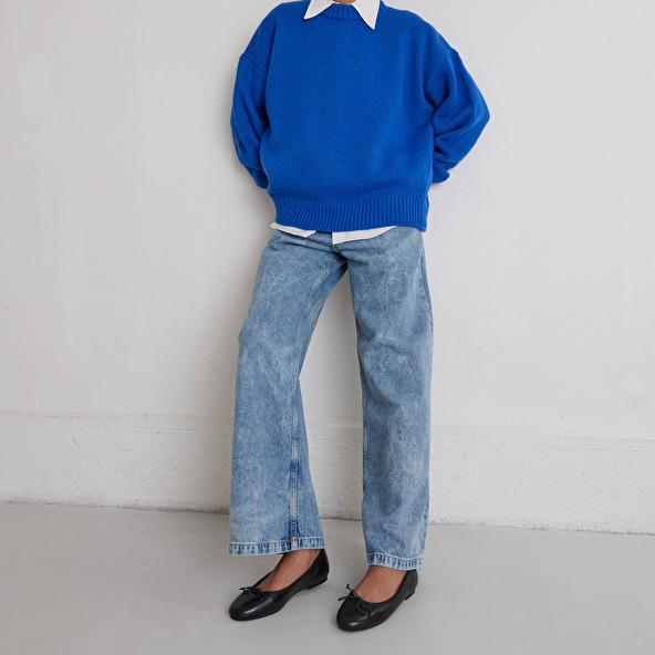 jonak Ballerines à lacets in black leather DELFINA