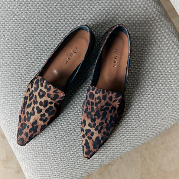 Jonak Ballerines à Pattes In Leopard DANTESSE
