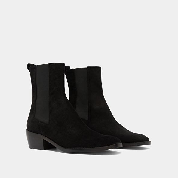 Jonak Boots à élastiques In Black Suede MAEVA