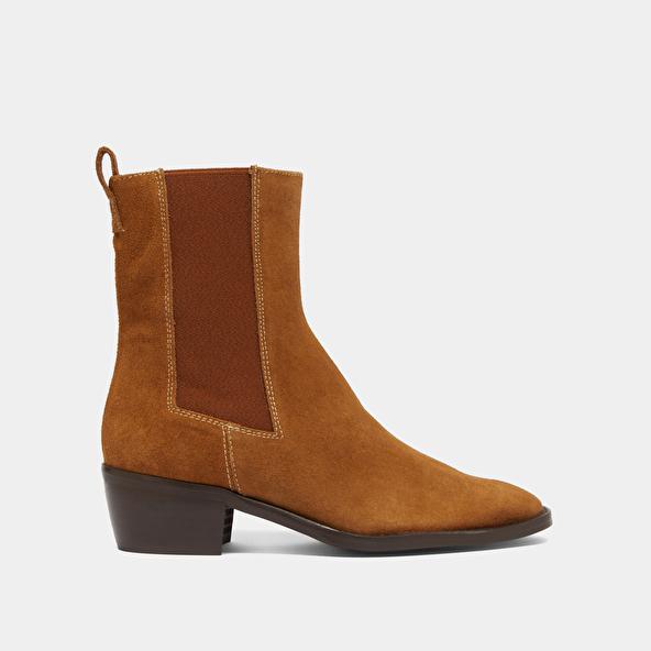 Jonak Boots à élastiques In Cognac Suede MAEVA