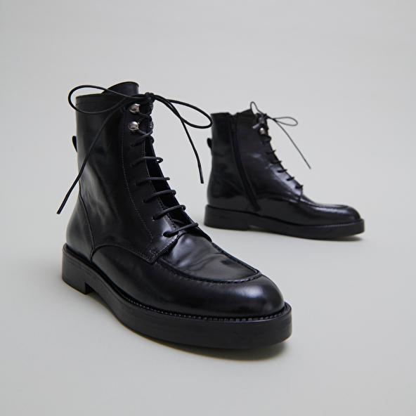 jonak Boots à lacets in black leather ALIDA