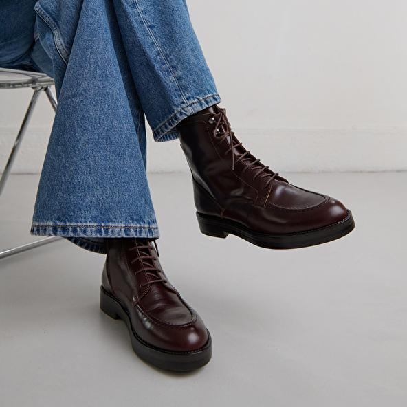 Jonak Boots à Lacets In Brown Leather ALIDA