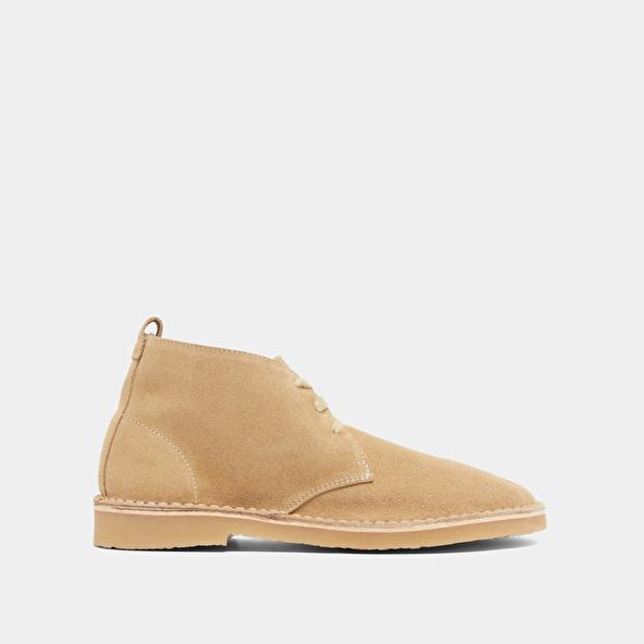 Jonak Boots Basses à Lacets In Beige Suede MAXIME