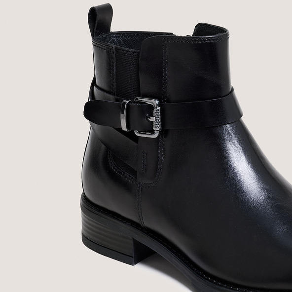 Jonak Boots With Buckles In Black Leather ABSTRAIT