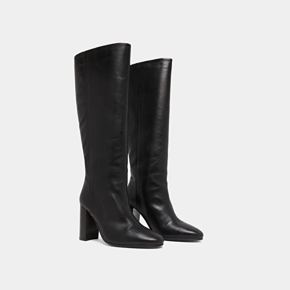 Jonak Boots With Heels In Black Leather VENEZUELA