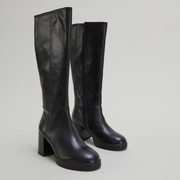 Jonak Bottes à Talons In Black Leather ANELIA