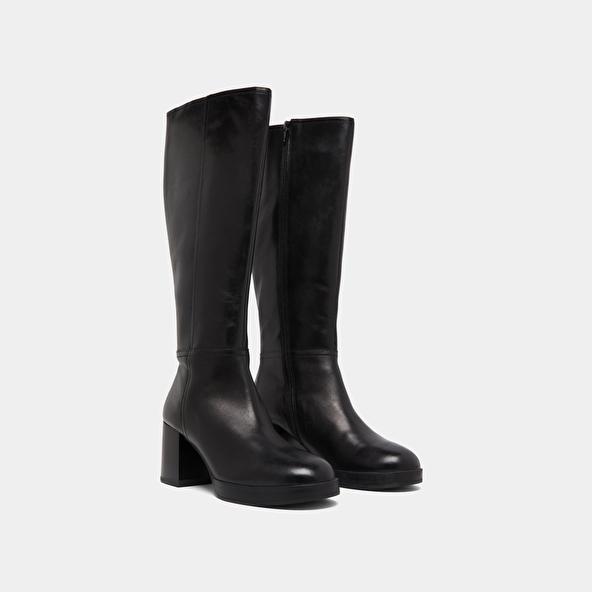 Jonak Bottes à Talons In Black Leather ANELIA