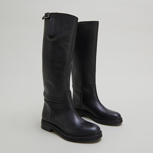 Jonak Bottes Cavalières In Black Leather READY