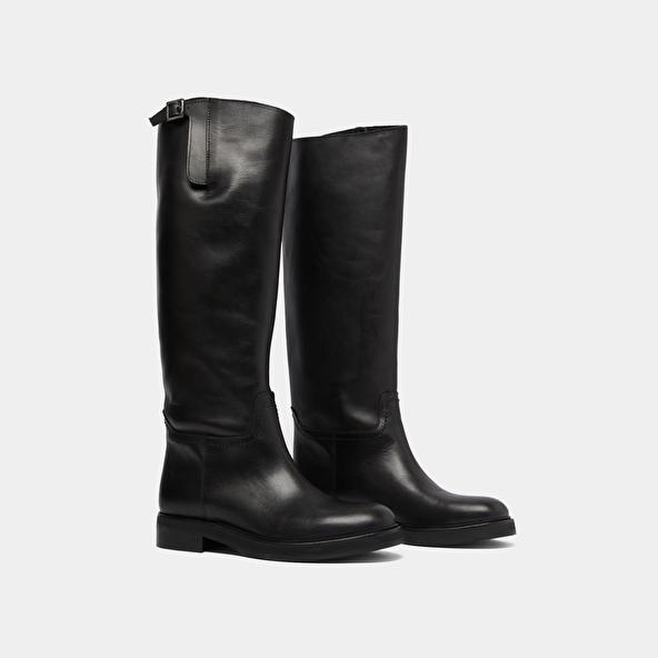 Jonak Bottes Cavalières In Black Leather READY