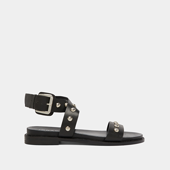 Jonak Cross-strap Sandals In Black Leather WINDOWS