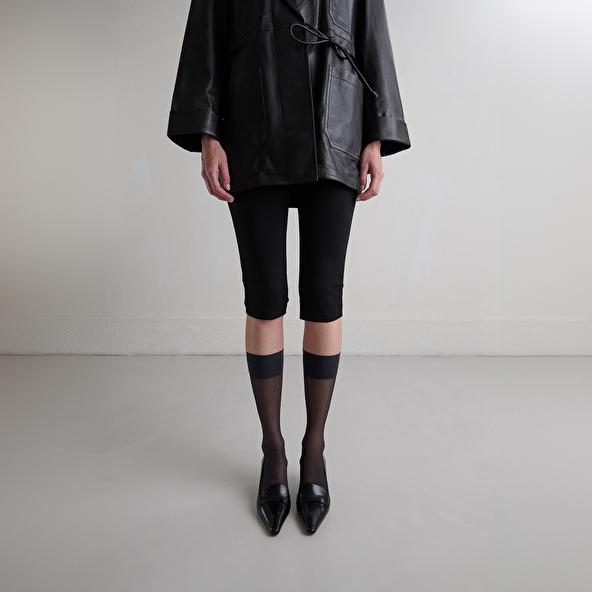 jonak Escarpins à pattes in black leather BLONDIE