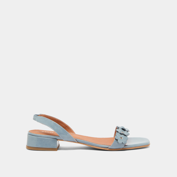 Jonak Flower Sandals In Jeans Varnish ANOUCHKA