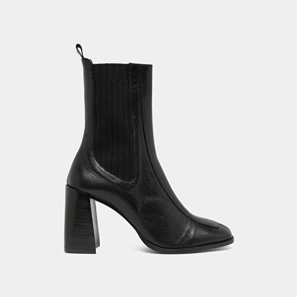 Jonak Heeled Boots In Black Leather VANTI